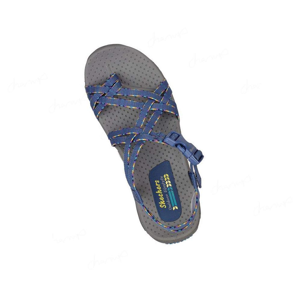 Sandalias Skechers Reggae - Fun Banter Mujer Azul Marino | A8805_AR