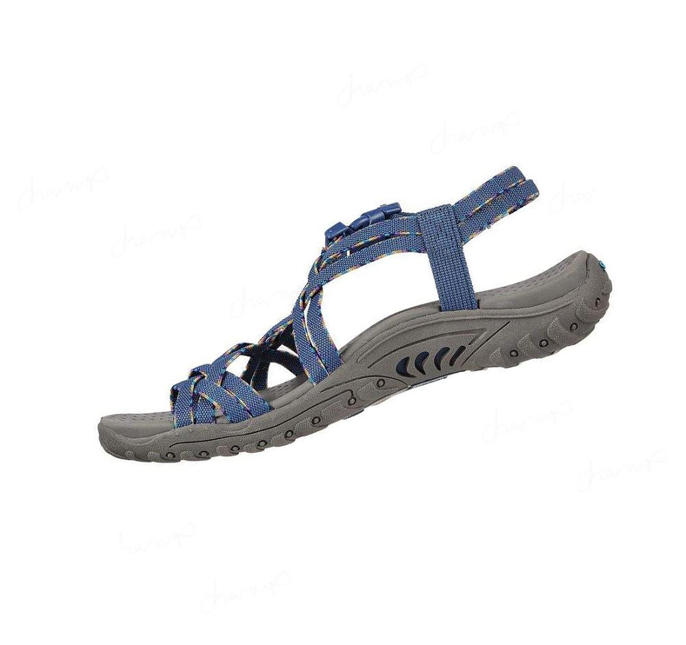 Sandalias Skechers Reggae - Fun Banter Mujer Azul Marino | A8805_AR