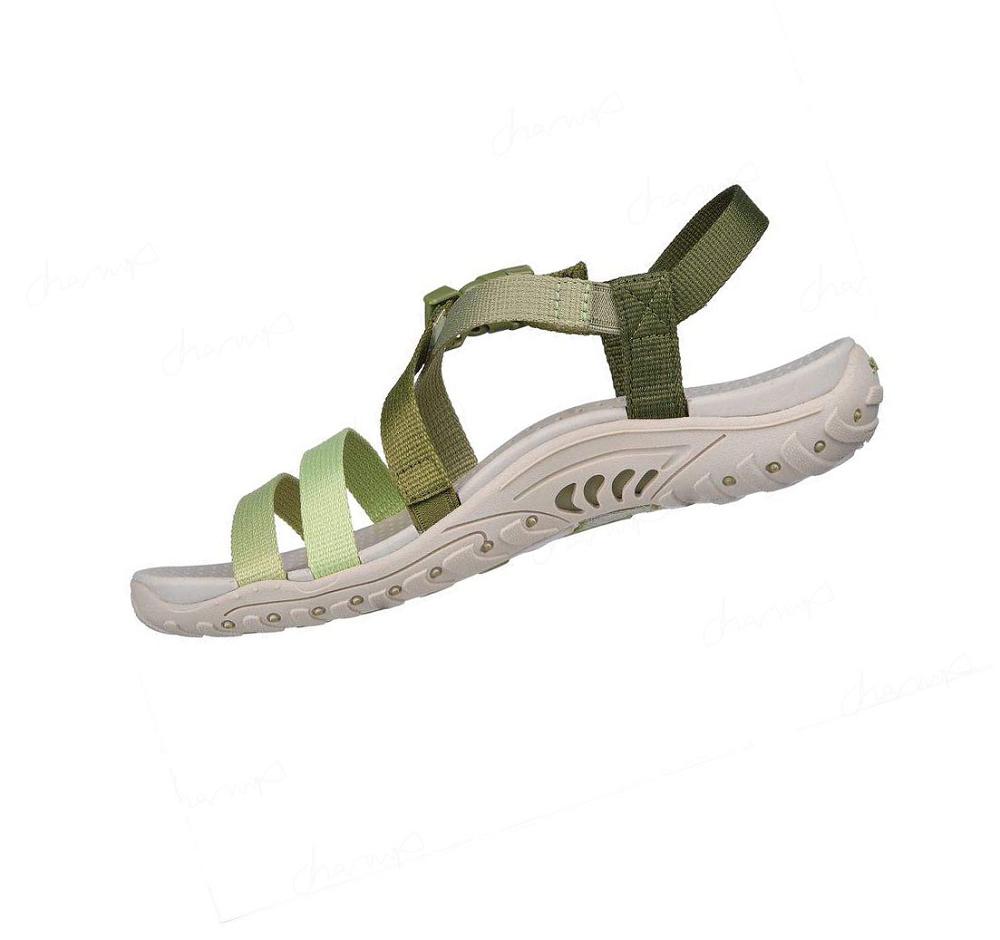 Sandalias Skechers Reggae - On the Coast Mujer Verde Oliva | A892W_AR