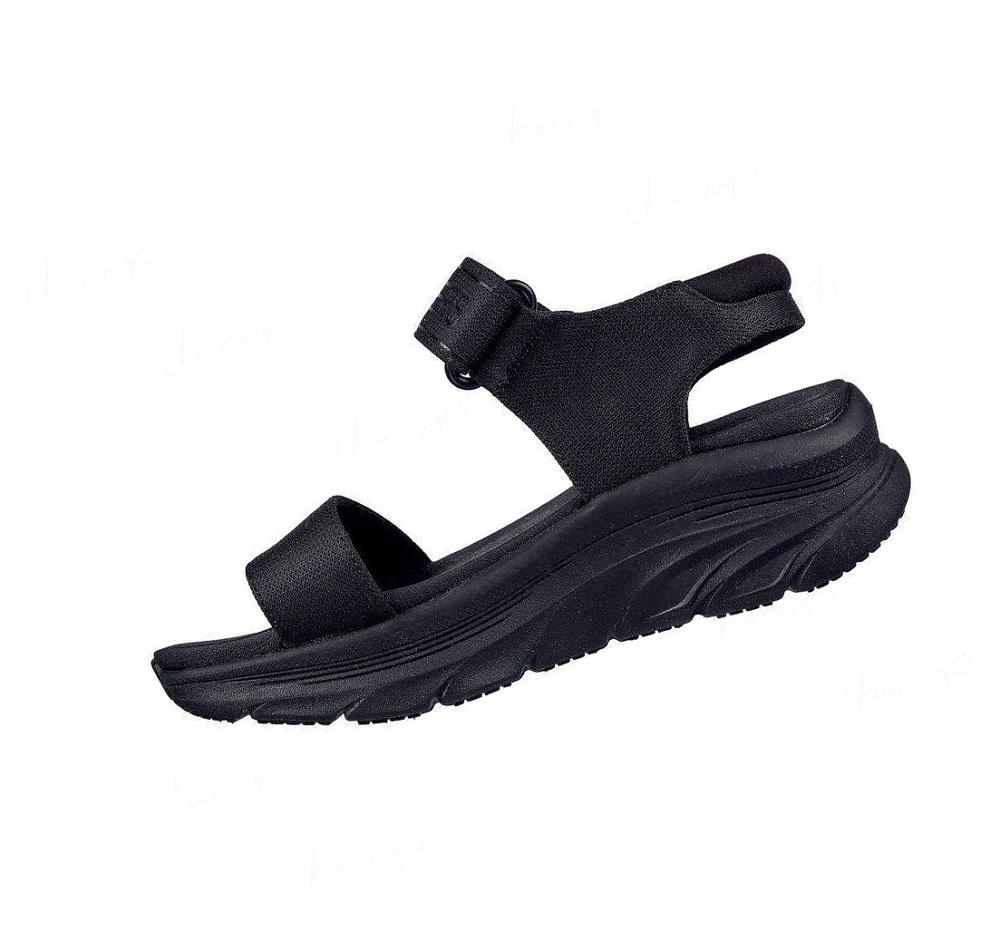 Sandalias Skechers Relaxed Fit: D'Lux Walker - New Block Mujer Negras | A628A_AR