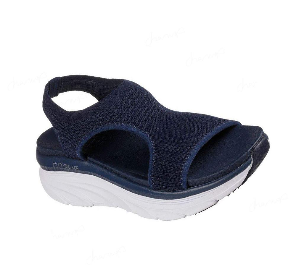 Sandalias Skechers Relaxed Fit: D\'Lux Walker - Retro Sun Mujer Azul Marino | A630K_AR