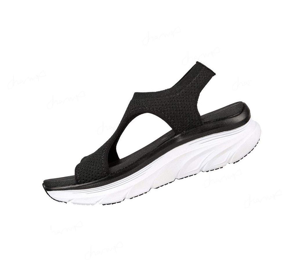 Sandalias Skechers Relaxed Fit: D'Lux Walker - Retro Sun Mujer Negras | A6A2L_AR