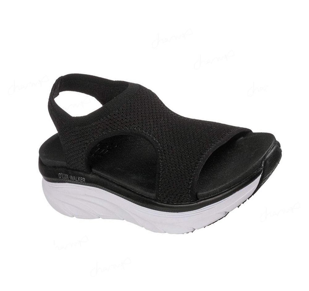 Sandalias Skechers Relaxed Fit: D\'Lux Walker - Retro Sun Mujer Negras | A6A2L_AR