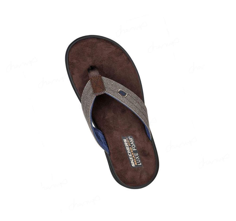 Sandalias Skechers Relaxed Fit: Proven SD - Radnor Hombre Chocolate | 66830_AR