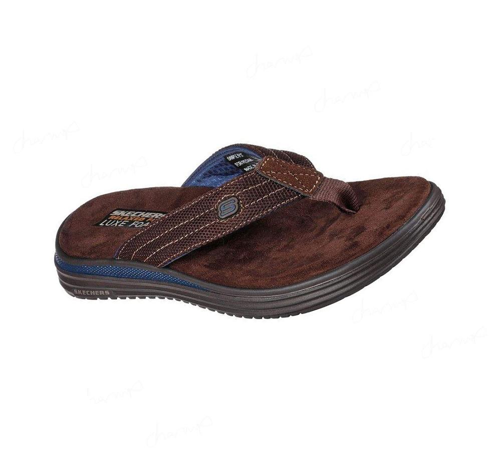 Sandalias Skechers Relaxed Fit: Proven SD - Baylis Hombre Chocolate | 6T33Q_AR