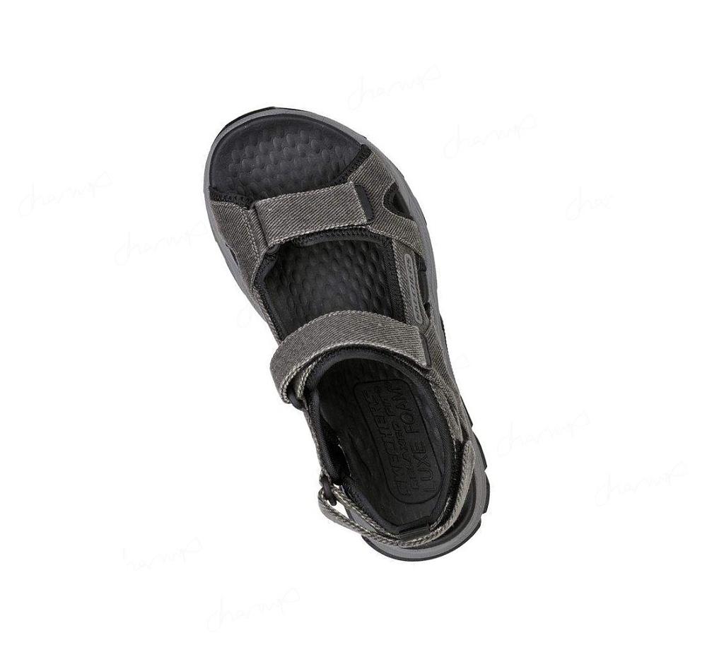 Sandalias Skechers Relaxed Fit: Respected SD - Moralto Hombre Negras | 65830_AR