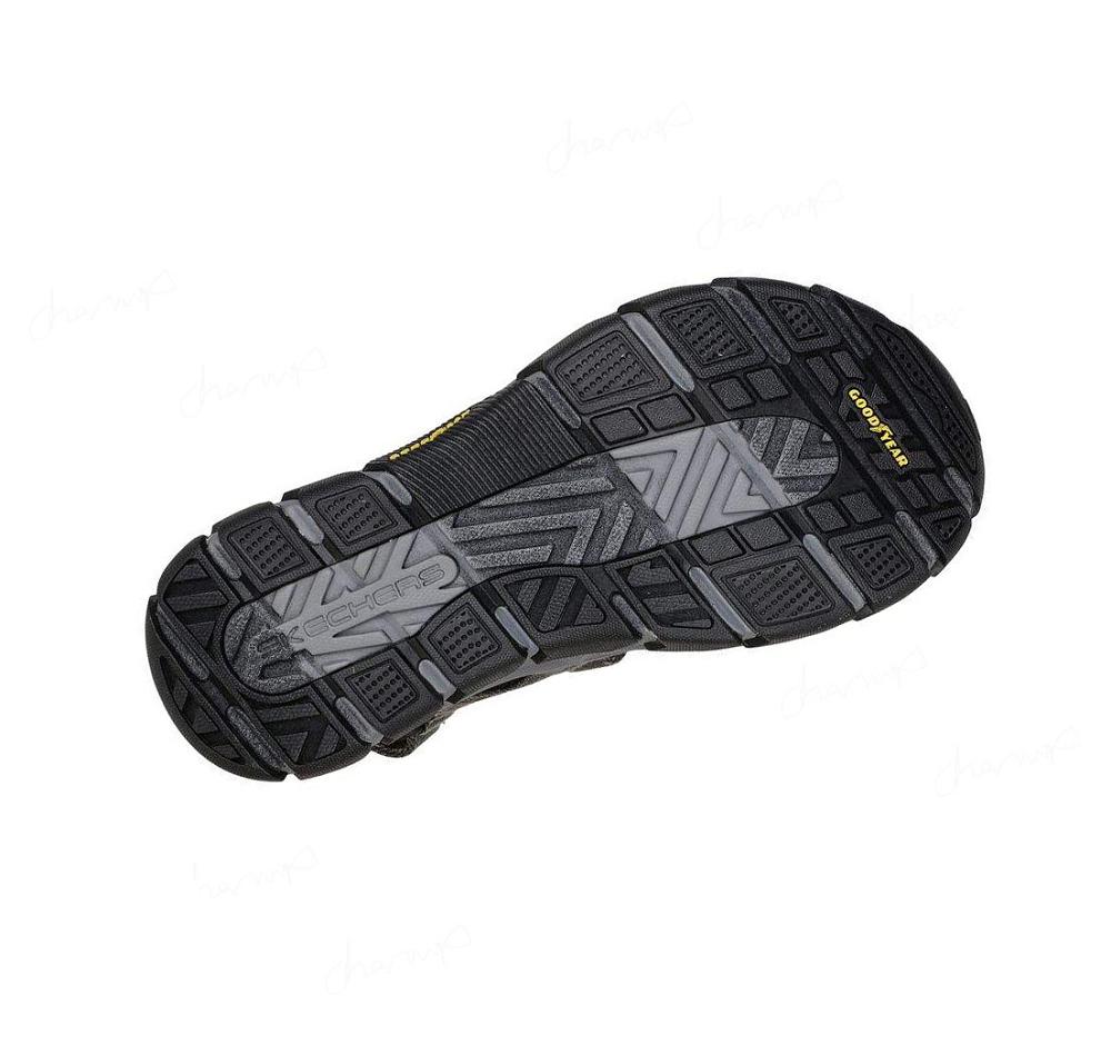 Sandalias Skechers Relaxed Fit: Respected SD - Moralto Hombre Negras | 65830_AR