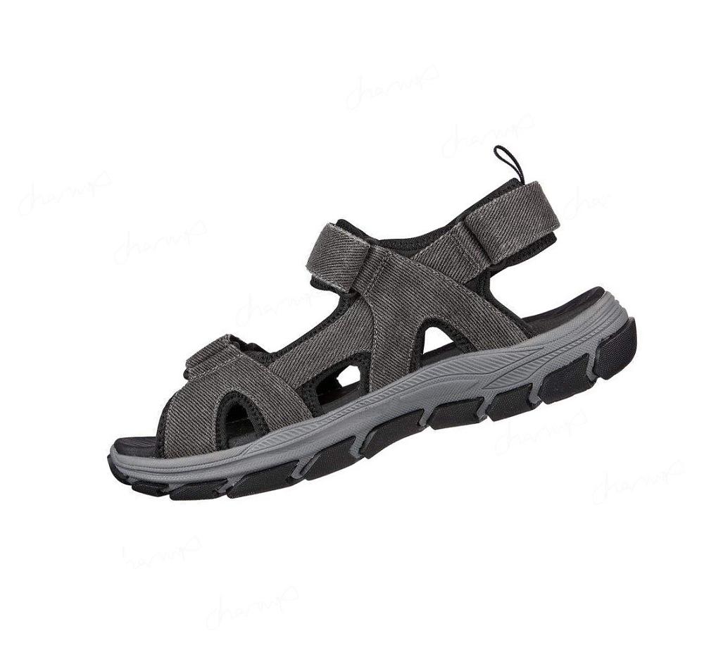 Sandalias Skechers Relaxed Fit: Respected SD - Moralto Hombre Negras | 65830_AR