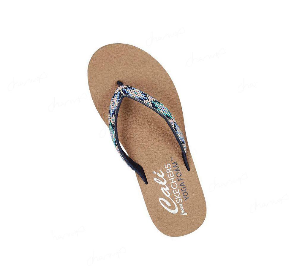 Sandalias Skechers Sandcomber - Aztec Stunner Mujer Azul Marino Multicolor | 5080S_AR