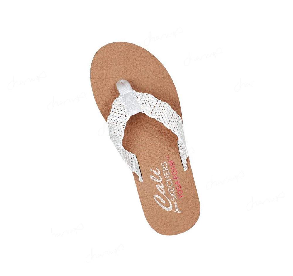 Sandalias Skechers Sandcomber Mujer Blancas | 5092B_AR