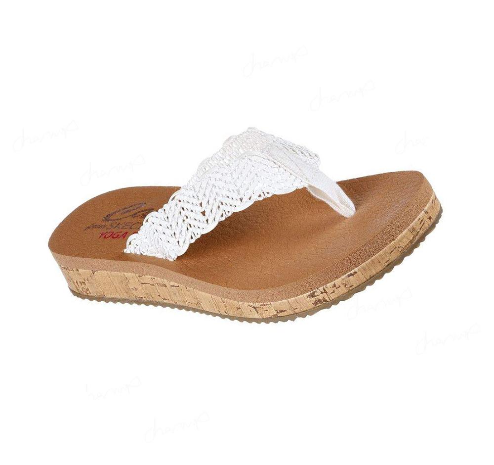 Sandalias Skechers Sandcomber Mujer Blancas | 5092B_AR