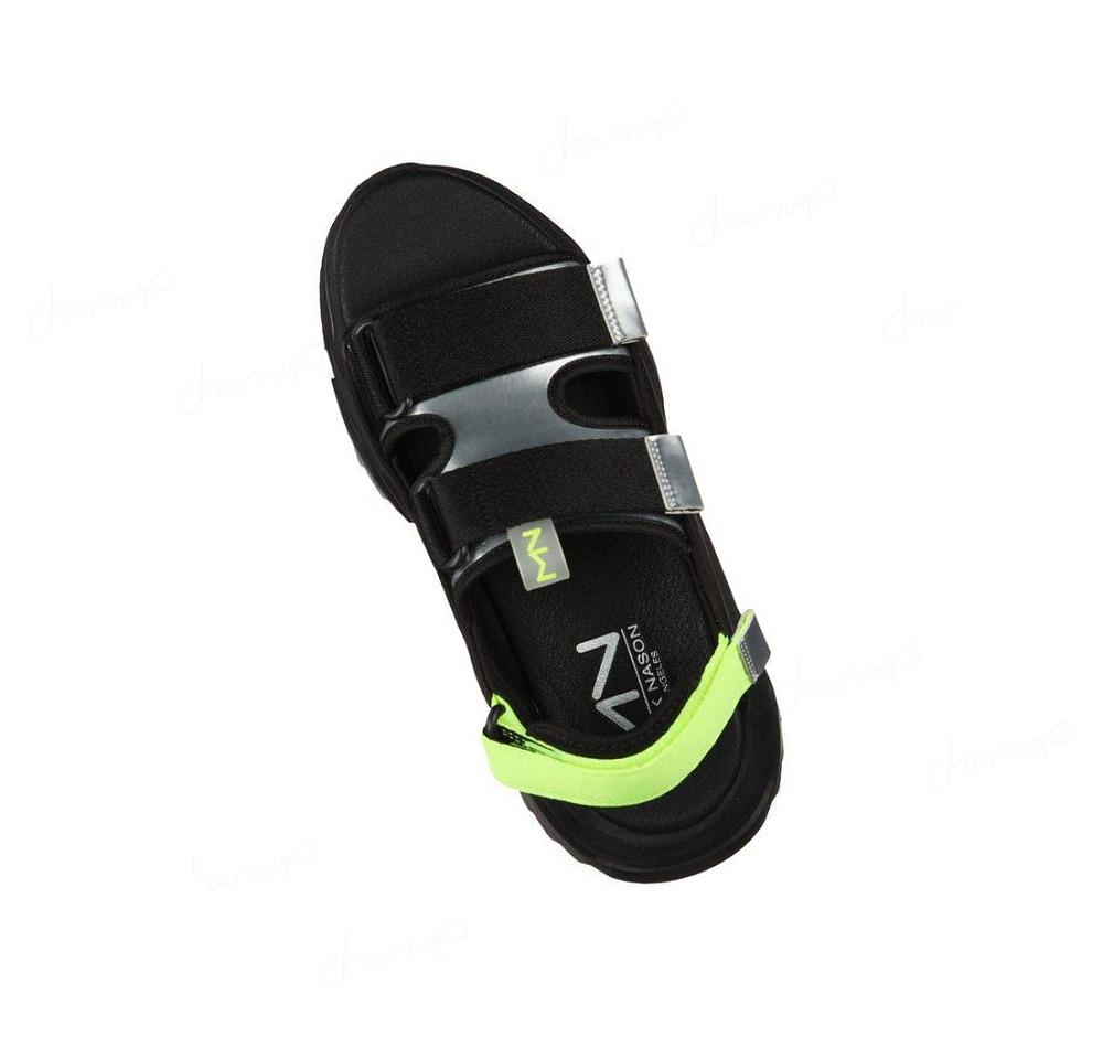 Sandalias Skechers Smart Block - Ravi Mujer Negras | A001D_AR