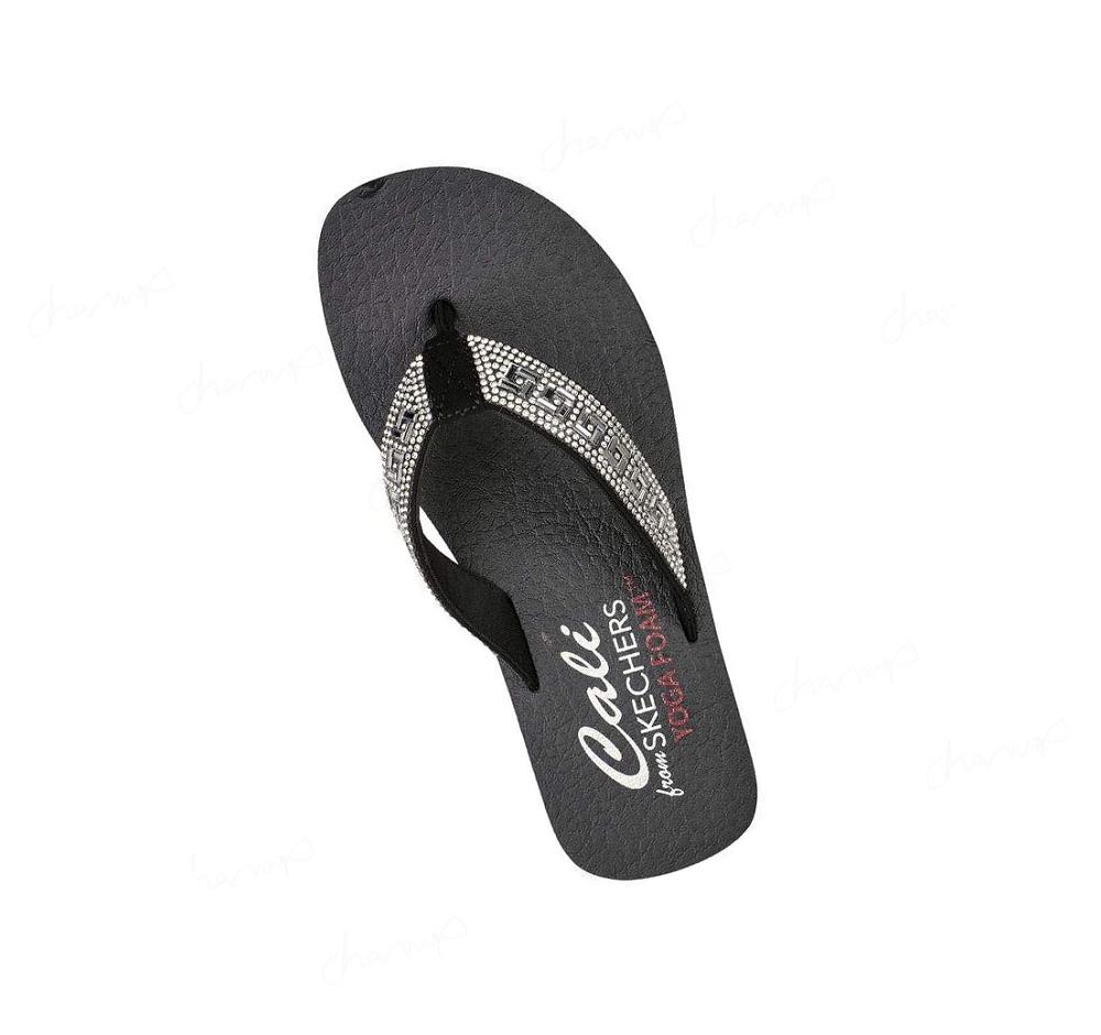 Sandalias Skechers Vinyasa - Geo-Queen Mujer Negras | 5555D_AR