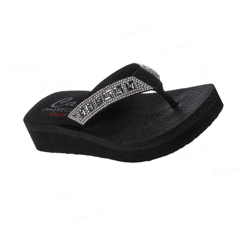 Sandalias Skechers Vinyasa - Geo-Queen Mujer Negras | 5555D_AR