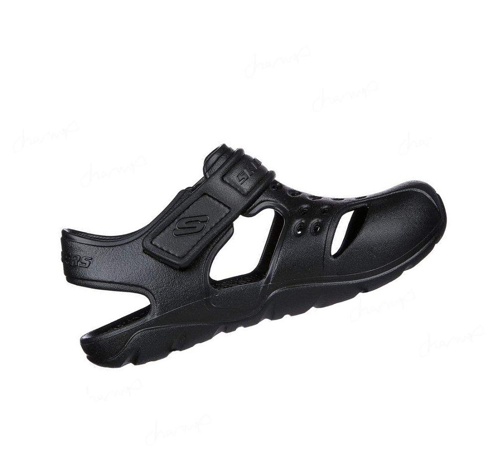 Sandalias Skechers Wave Blast Niño Negras | T601X_AR