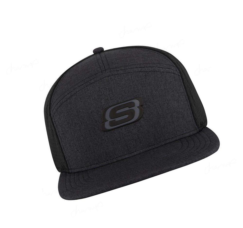 Sombreros Skechers 7-Panel Triple S Trucker Hombre Gris Negras | I600L_AR