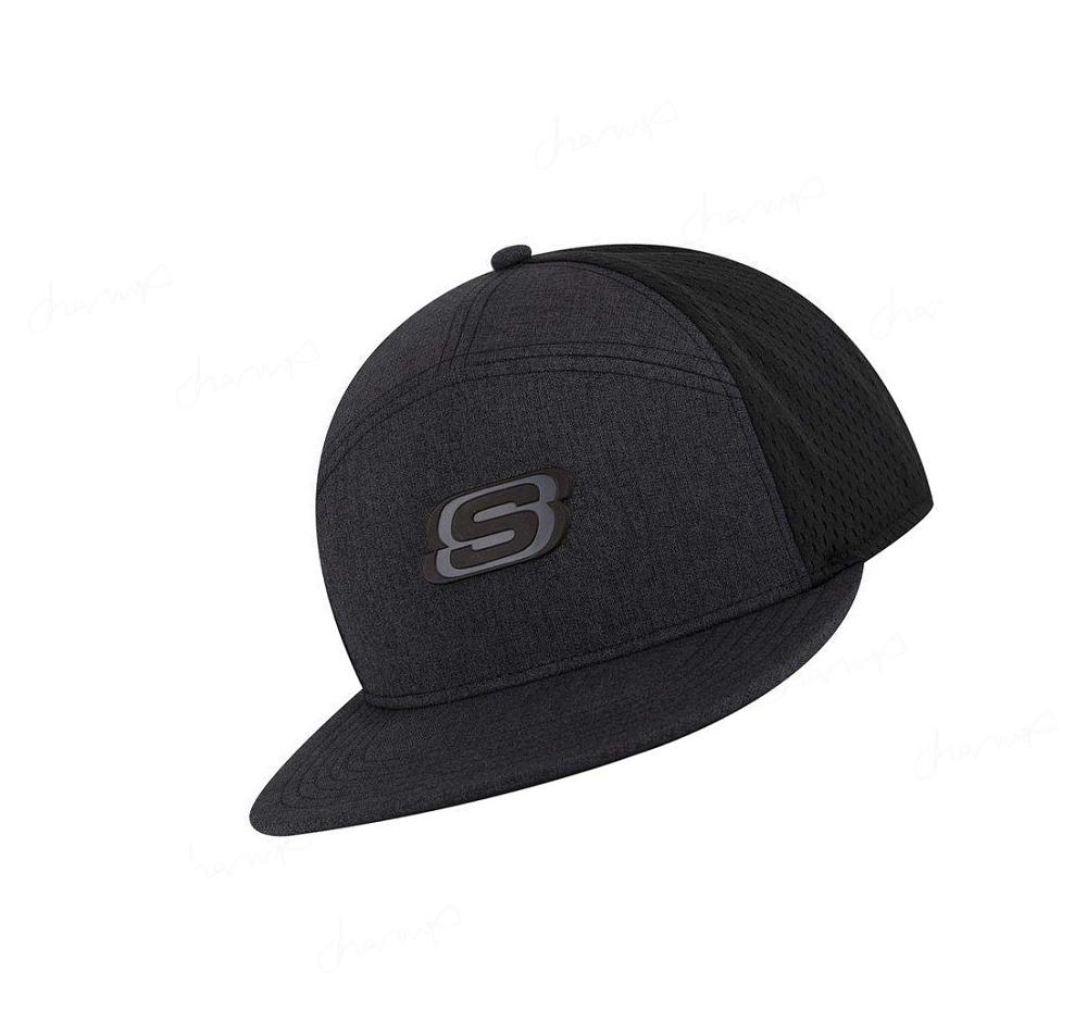 Sombreros Skechers 7-Panel Triple S Trucker Hombre Gris Negras | I600L_AR