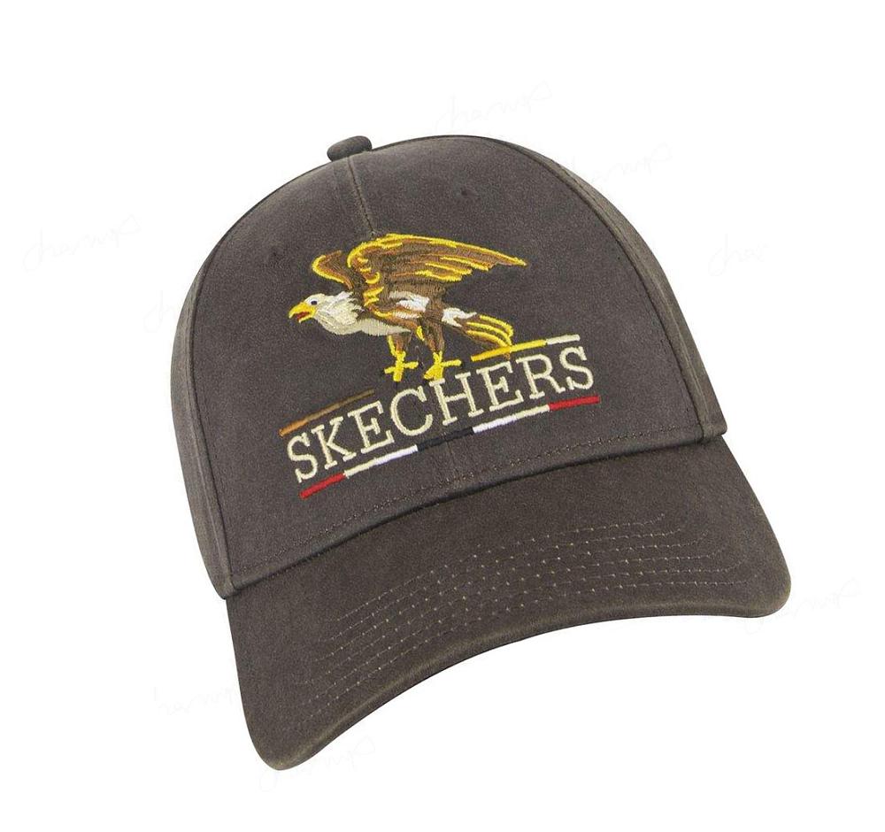 Sombreros Skechers Eagle Lona Hombre Marrones | IA00B_AR