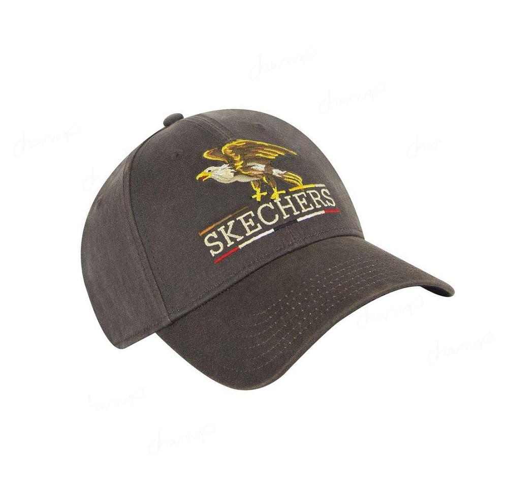 Sombreros Skechers Eagle Lona Hombre Marrones | IA00B_AR