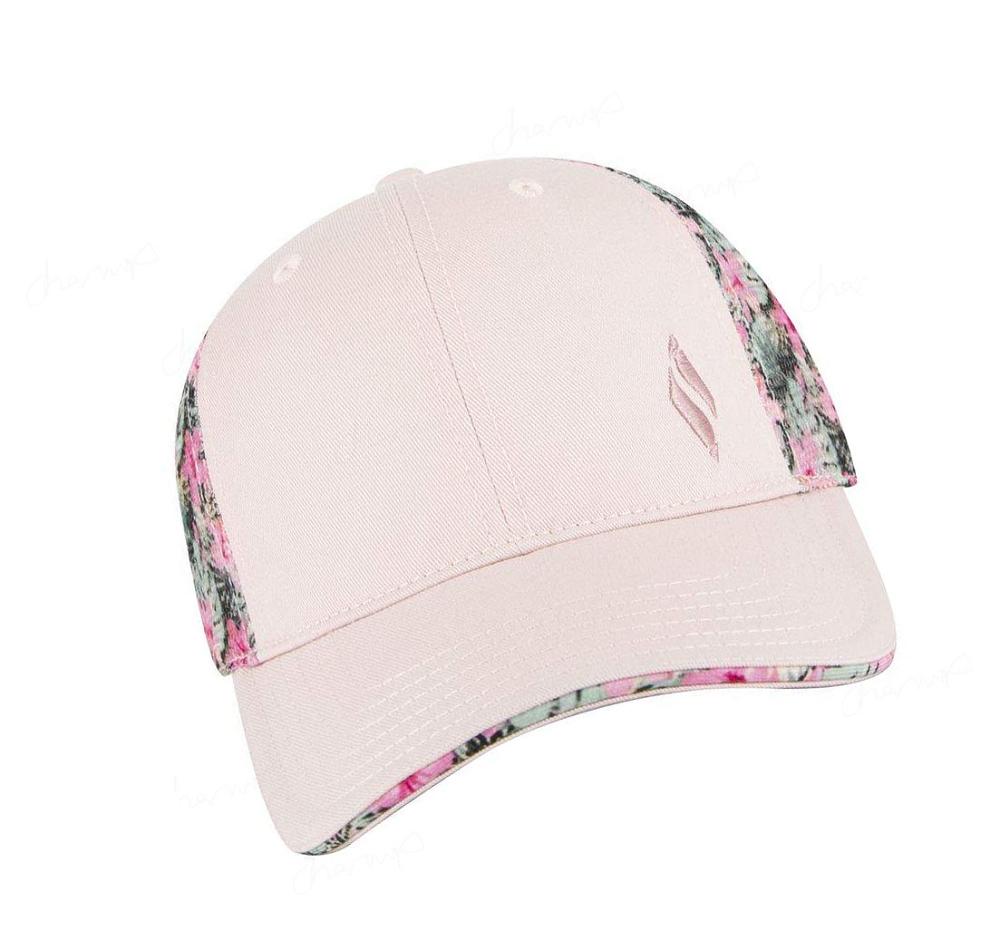 Sombreros Skechers Flower Print Diamond Logo Trucker Mujer Rosas | A909D_AR