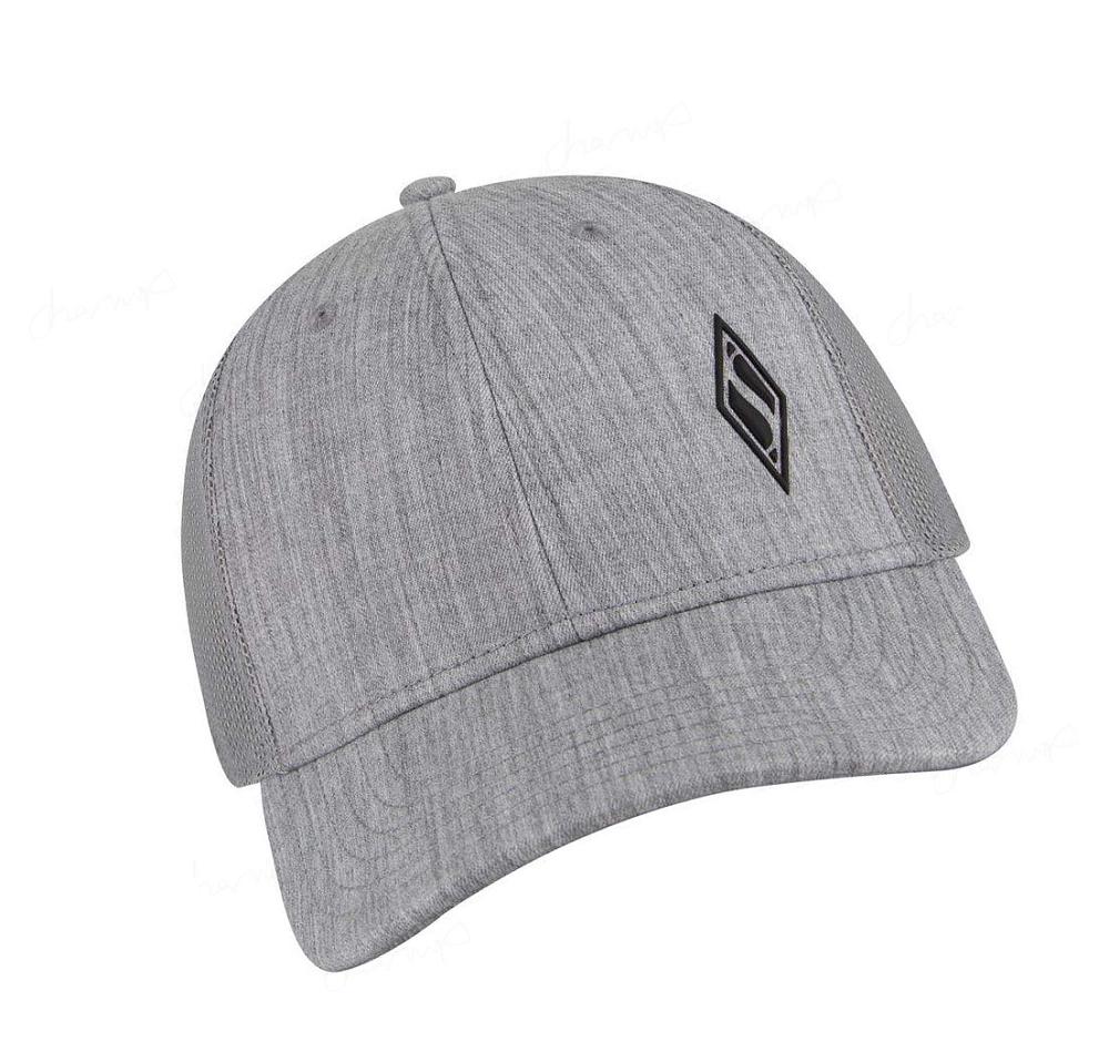 Sombreros Skechers Heather Grey Trucker Hombre Gris | I589P_AR