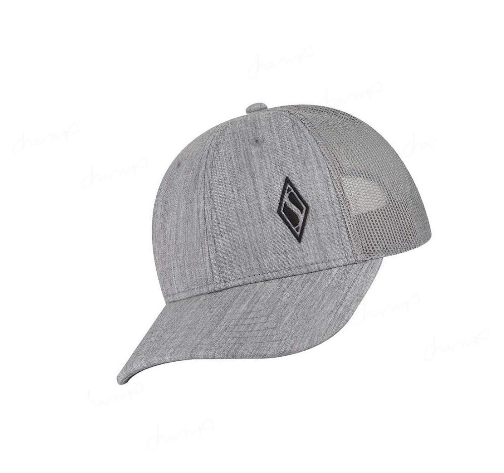 Sombreros Skechers Heather Grey Trucker Hombre Gris | I589P_AR