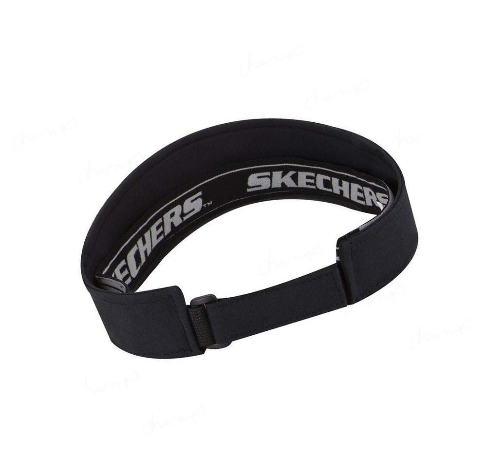 Sombreros Skechers Logo Sun Visor Mujer Negras | A8090_AR