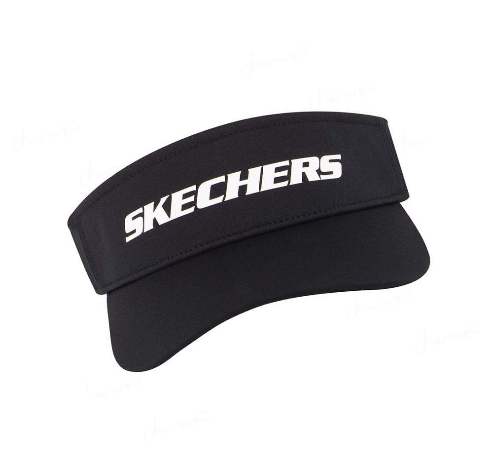 Sombreros Skechers Logo Sun Visor Mujer Negras | A8090_AR