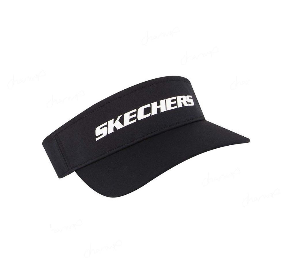 Sombreros Skechers Logo Sun Visor Mujer Negras | A8090_AR