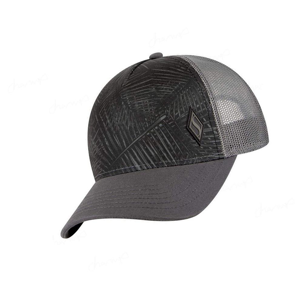 Sombreros Skechers Palm Diamond S Trucker Hombre Negras | I28T8_AR