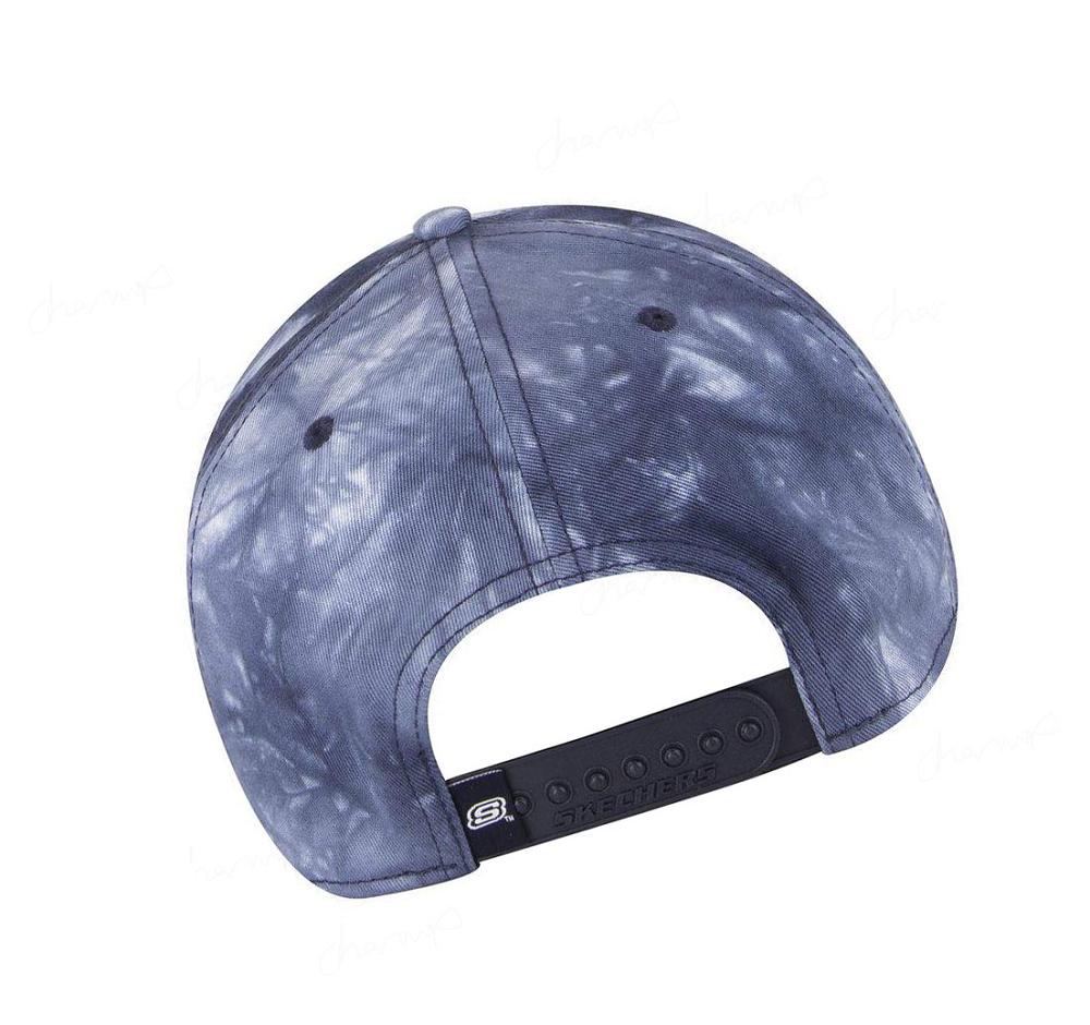 Sombreros Skechers Tie Dye Patch Hombre Azul Marino | IA6AL_AR