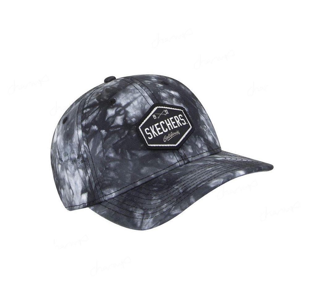 Sombreros Skechers Tie Dye Patch Hombre Negras | IAT5E_AR