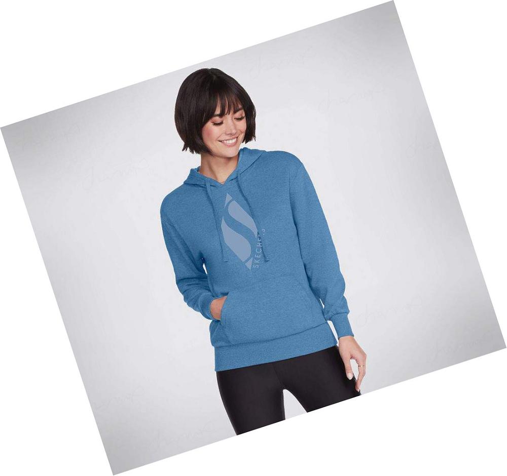 Sudadera Skechers Apparel - Big Diamond Mujer Azules | 3TATP_AR