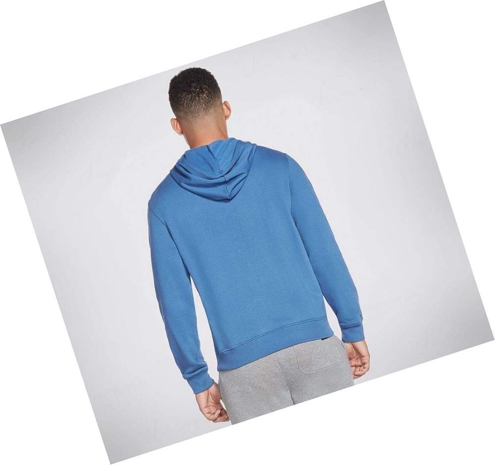 Sudadera Skechers Apparel Big Diamond Pullover Hombre Azules | A6T5D_AR