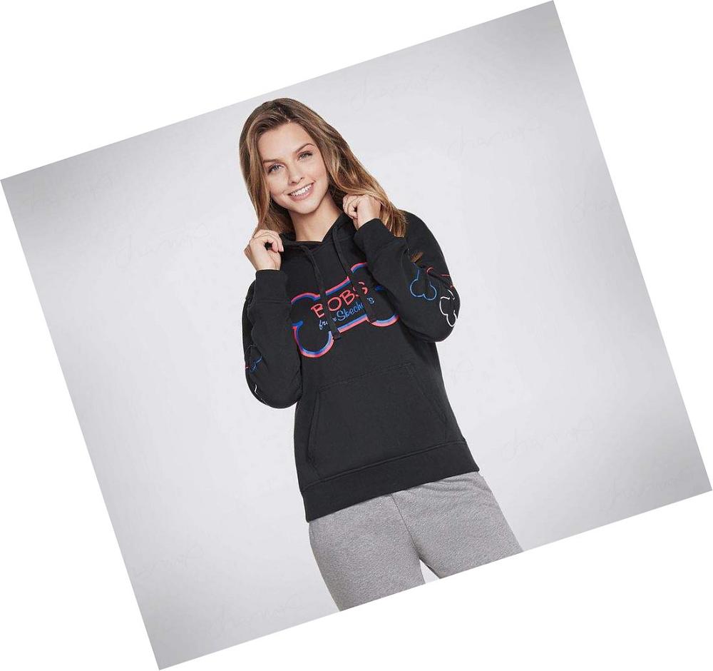 Sudadera Skechers BOBS Apparel Bone Mujer Negras | 3T8AL_AR