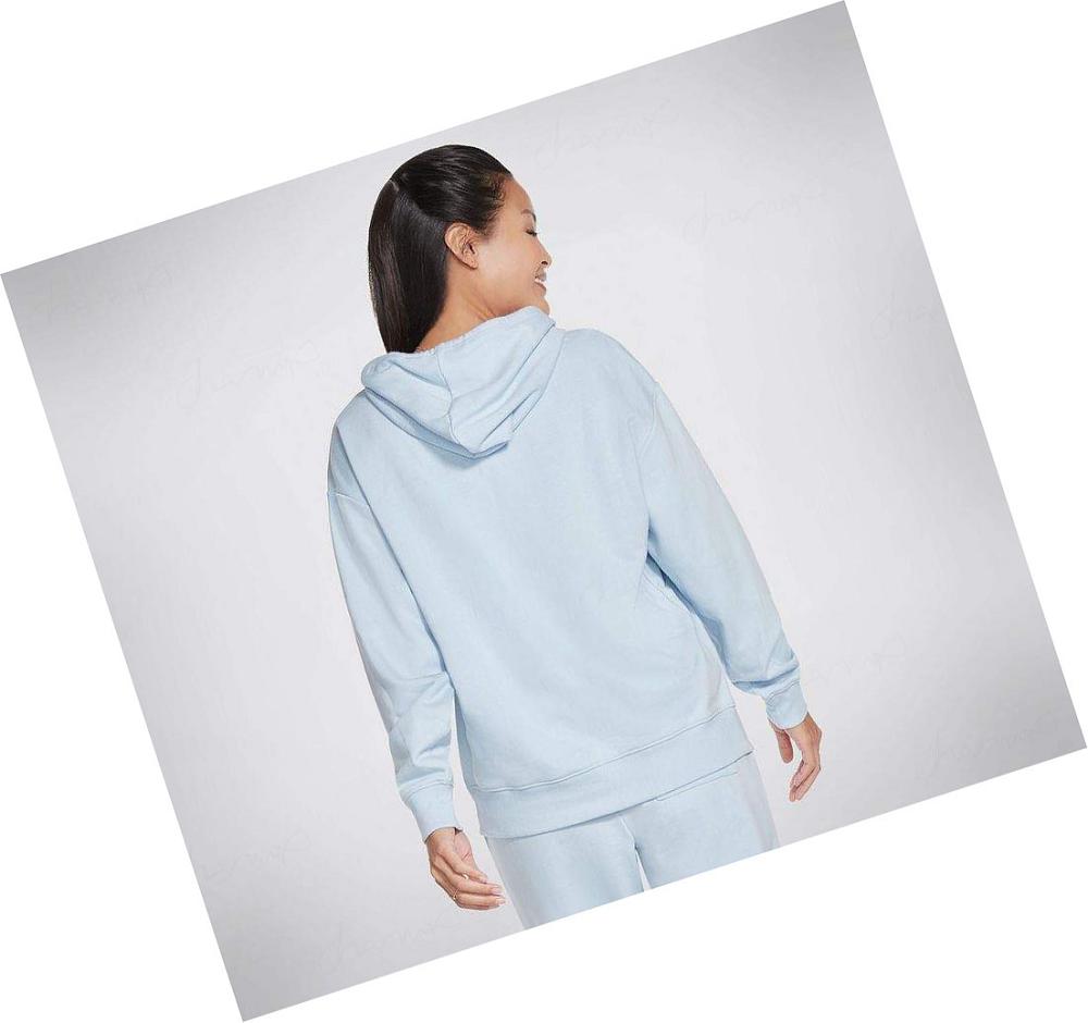 Sudadera Skechers BOBS Apparel Hipcat Pouch Pullover Mujer Azules | A309E_AR