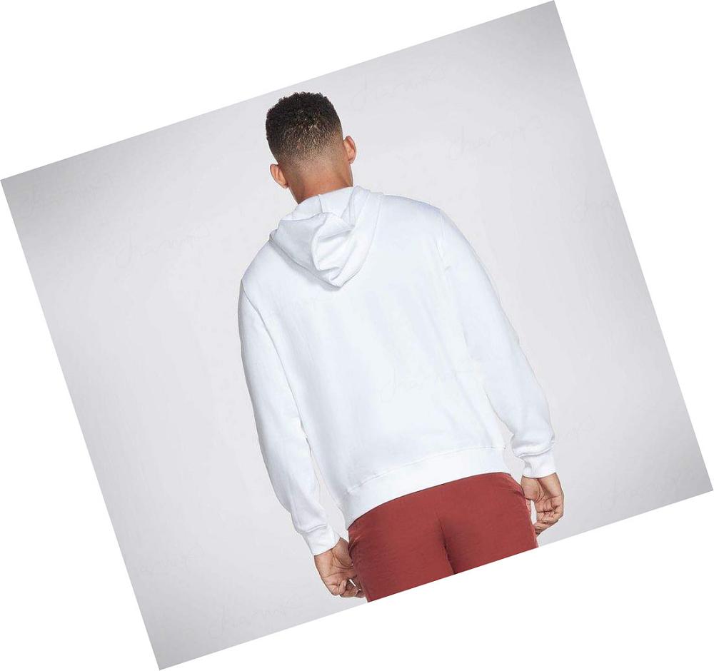 Sudadera Skechers GOLOUNGE Apparel S Ombre Hombre Blancas | A862K_AR