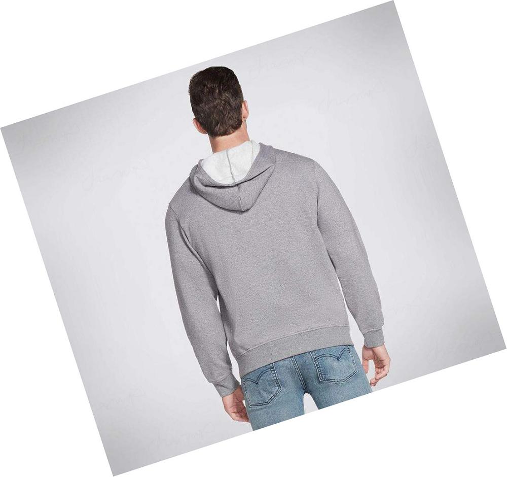 Sudadera Skechers GOlounge Triple Linework Hombre Gris | A86AW_AR