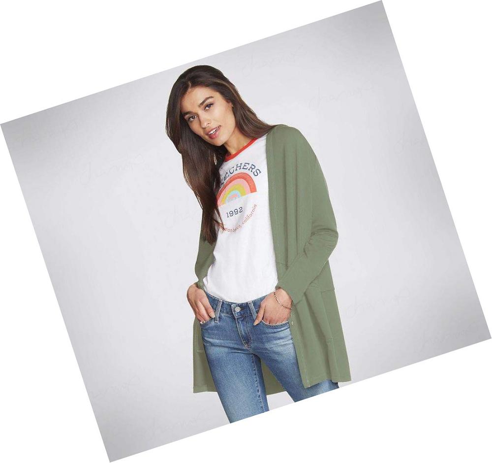 Sudadera Skechers SKECHLUXE Restful Mujer Verde | A359D_AR