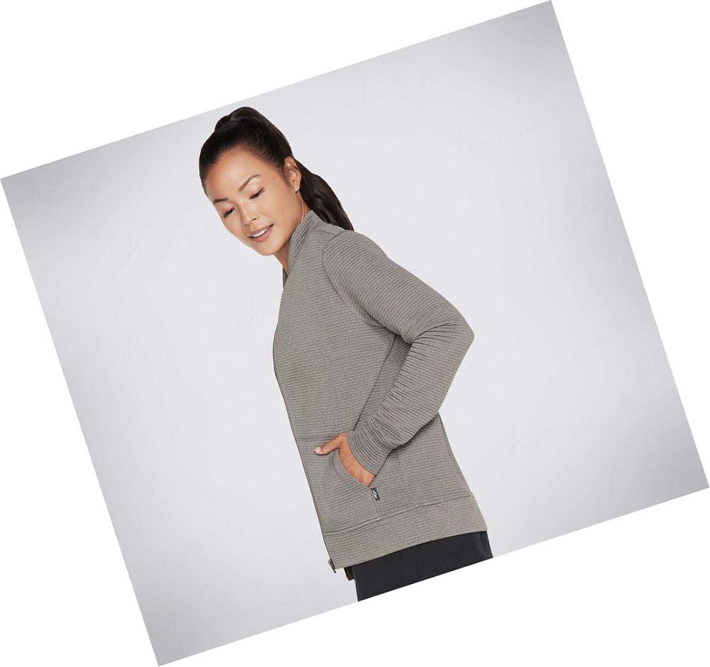 Sudadera Skechers The Hoodless Hoodie GO WALK Everywhere Mujer Gris | A059P_AR