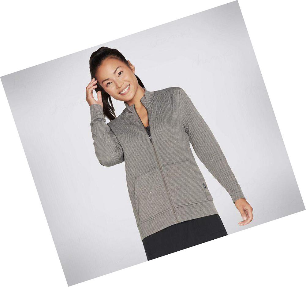 Sudadera Skechers The Hoodless Hoodie GO WALK Everywhere Mujer Gris | A059P_AR