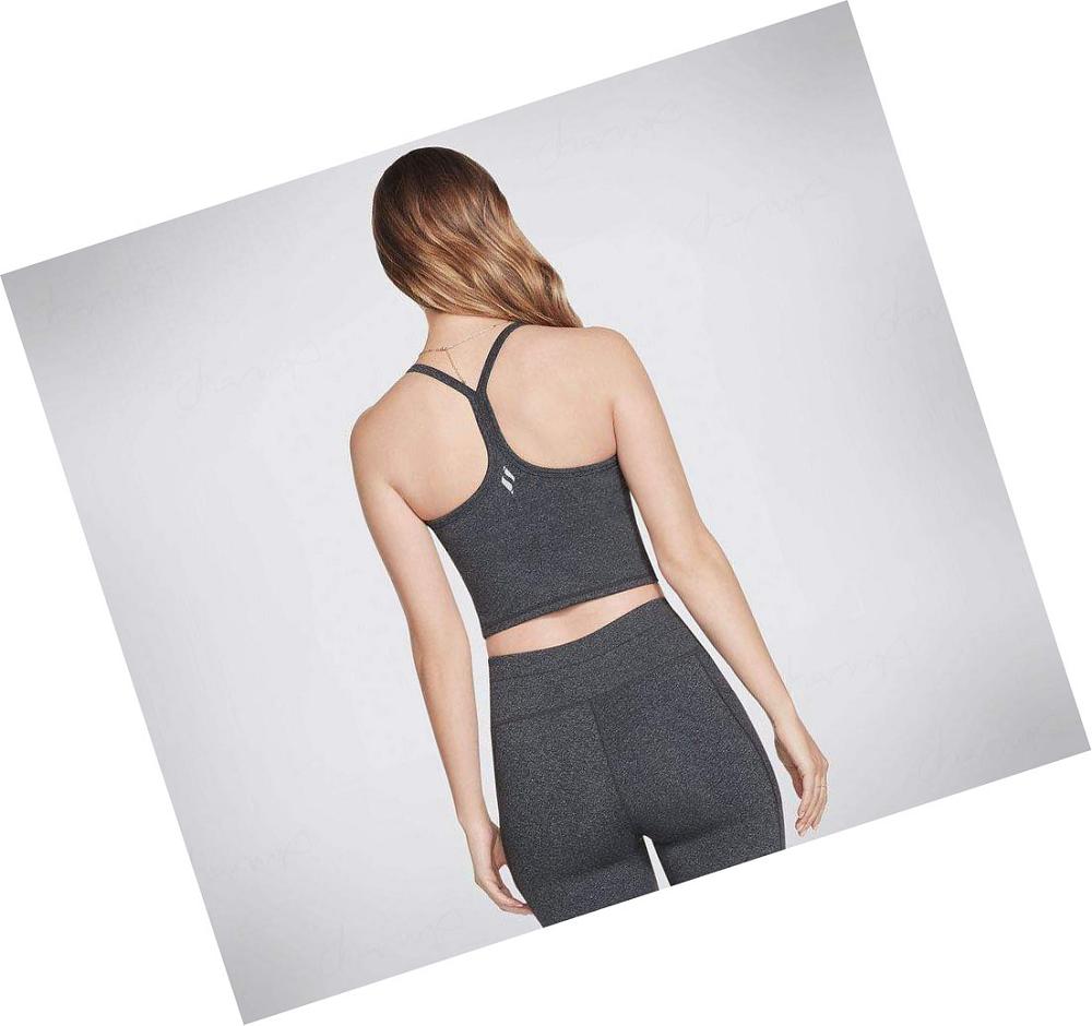 Sujetadores Deportivos Skechers Apparel GOFLEX Luxe Crop Bra Mujer Gris | 5009D_AR