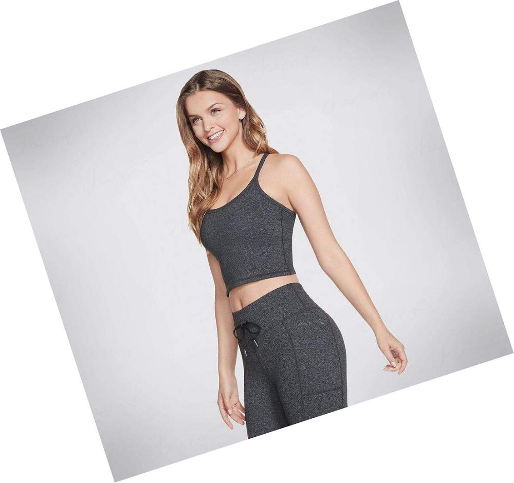 Sujetadores Deportivos Skechers Apparel GOFLEX Luxe Crop Bra Mujer Gris | 5009D_AR