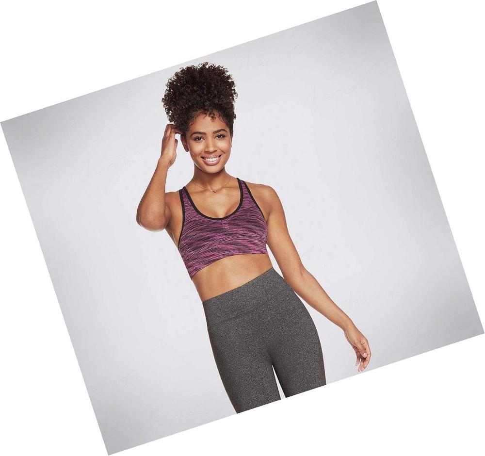 Sujetadores Deportivos Skechers Apparel GOKNIT Seamless Racer Mujer Moradas | A8AAL_AR