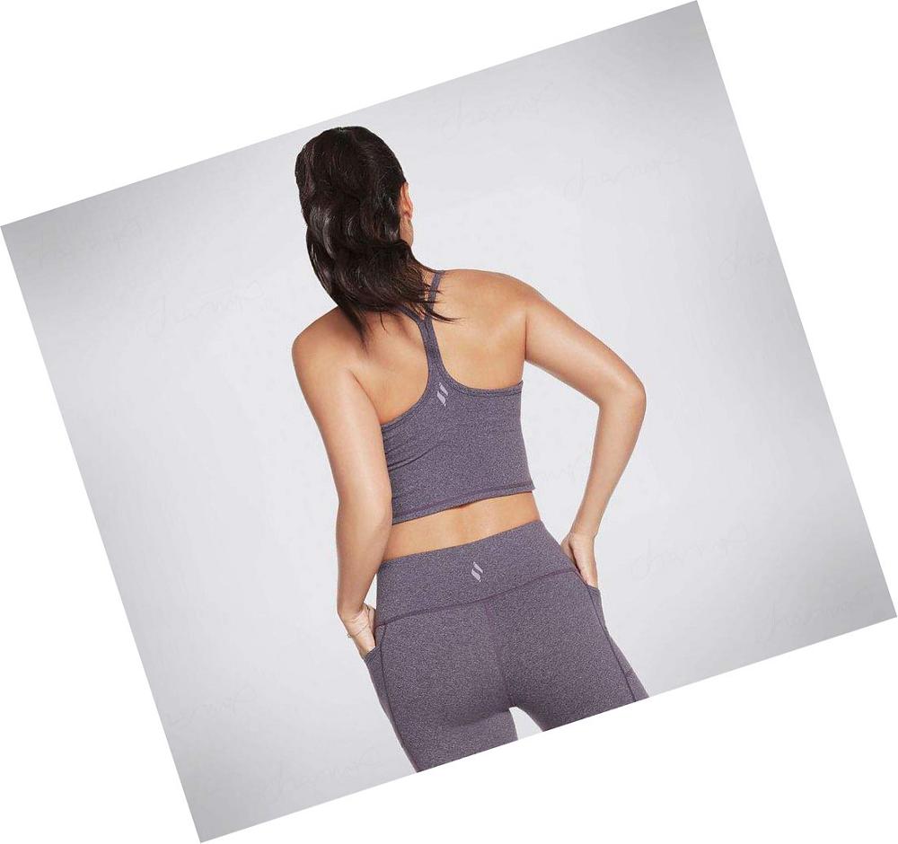 Sujetadores Deportivos Skechers Apparel GOFLEX Luxe Crop Bra Mujer Moradas | A99T0_AR