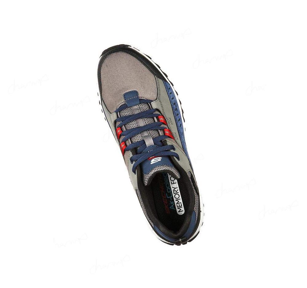 Zapatillas De Trail Running Skechers Bionic Trail - Carretera Sector Hombre Azul Marino Gris | A950S_AR