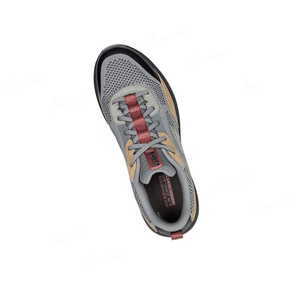 Zapatillas De Trail Running Skechers GO RUN Pulse Hombre Gris Negras | A53T8_AR