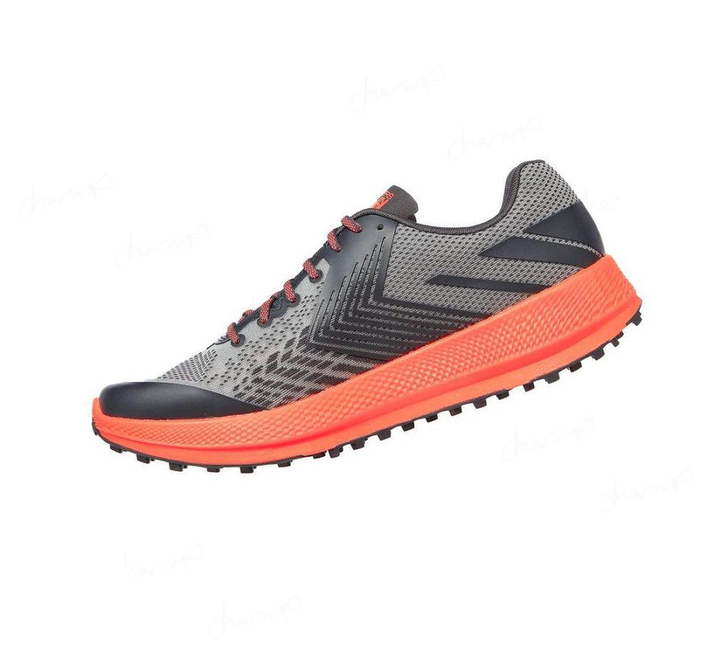 Zapatillas De Trail Running Skechers GOrun Razor Hombre Gris Naranjas | AT8TP_AR