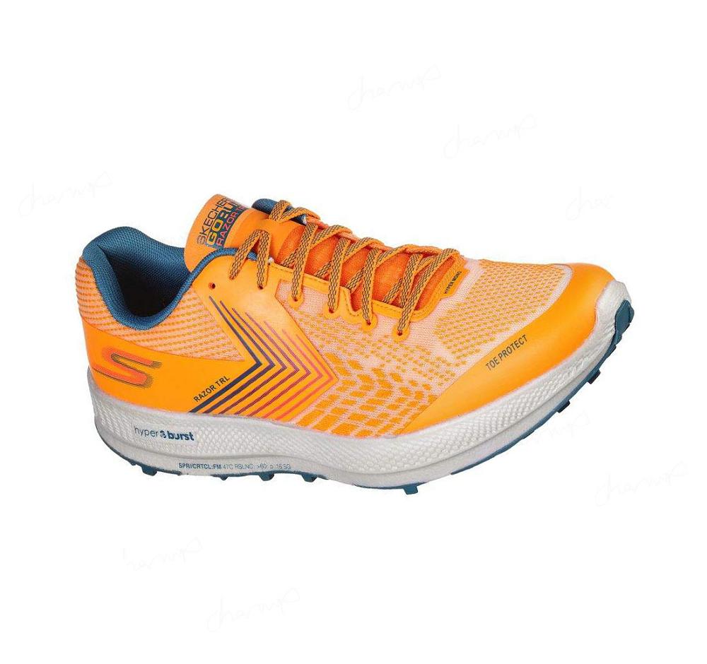 Zapatillas De Trail Running Skechers GOrun Razor Hombre Naranjas | ATT5D_AR