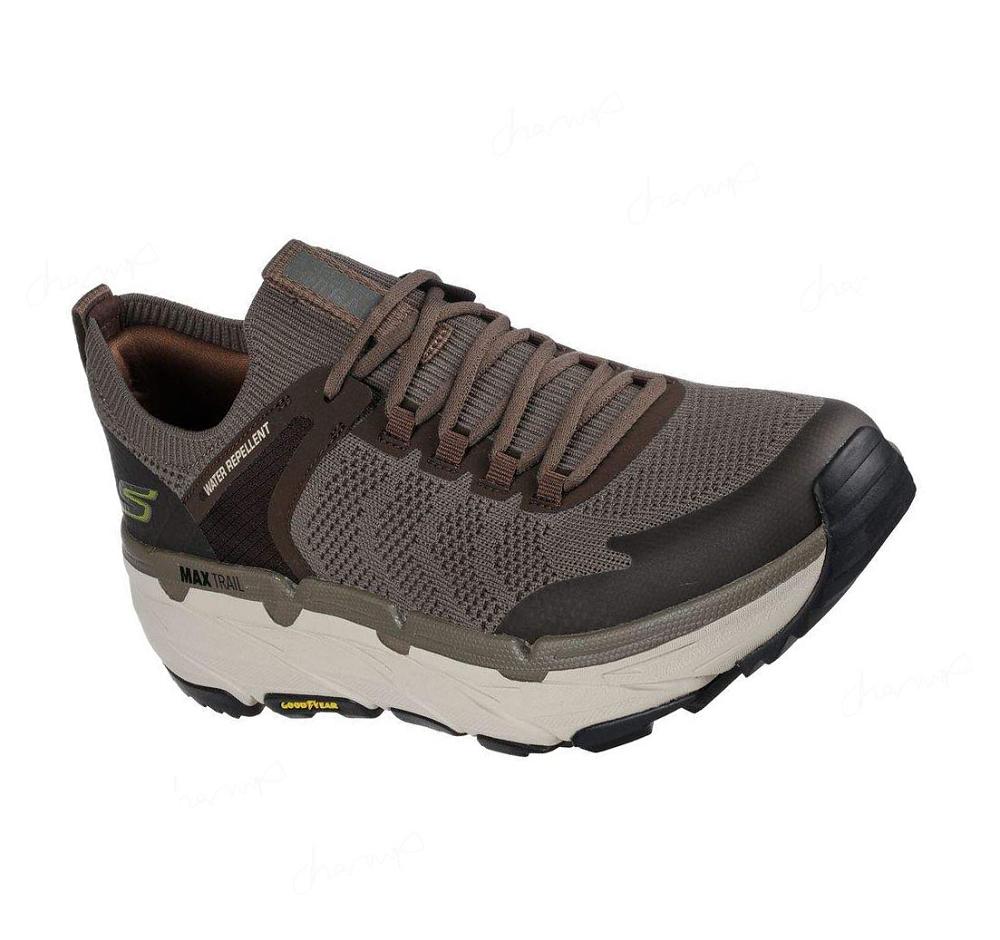 Zapatillas De Trail Running Skechers Max Cushioning Premier Hombre Beige Negras | 621AA_AR